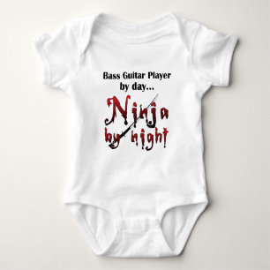 Body Para Bebé Bass Guitar Ninja