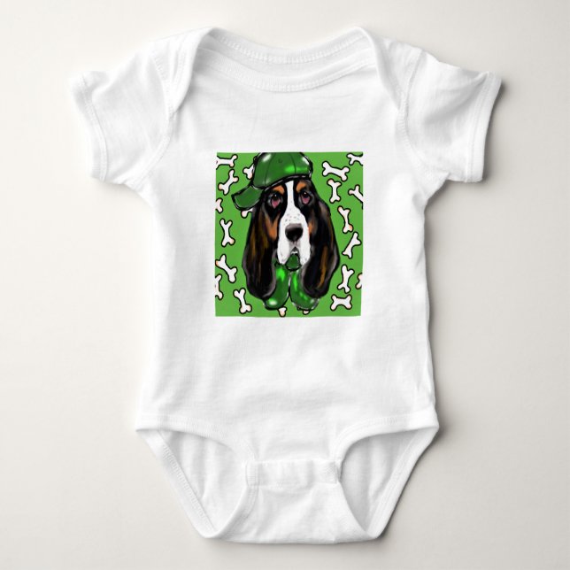 Body Para Bebé Basset Hound (Anverso)