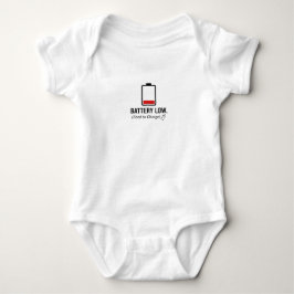 Body Para Bebé "BATERÍA BAJA. (Alimentar para Cargar)" Camiseta D