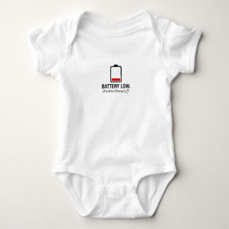 Body Para Bebé "BATERÍA BAJA. (Alimentar para Cargar)" Camiseta D