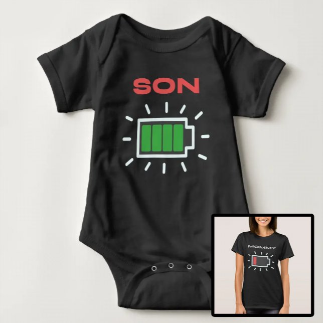 Body Para Bebé Batería madre e hijo (Subido por el creador)