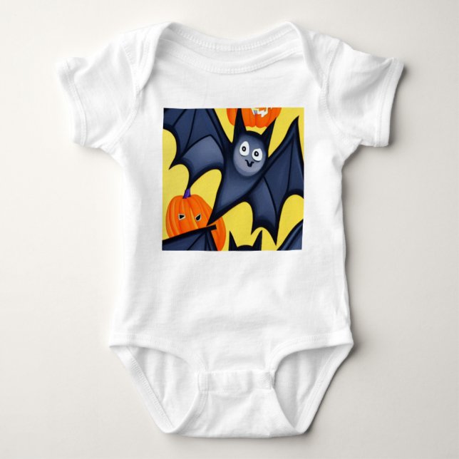 Body Para Bebé Batería y calabazas (Anverso)