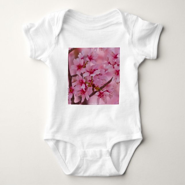 Body Para Bebé Bathin in Pink Japanese Cherry Blossoms (Anverso)