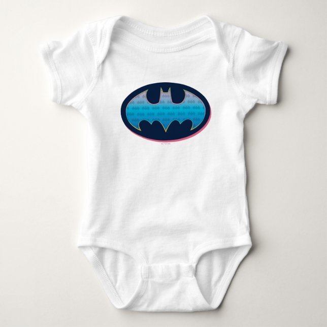 Body Para Bebé Batman | Pink & Blue Symbol (Anverso)