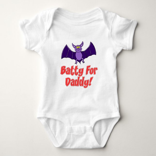 Body Para Bebé Batty For Daddy (Anverso)