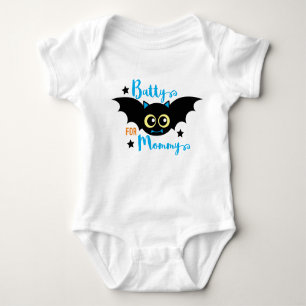 Body Para Bebé Batty para mamá linda primera bola azul de Hallowe