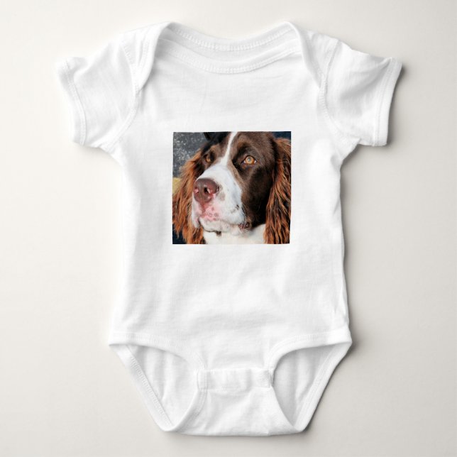 Body Para Bebé Baxter - perro de aguas de saltador inglés (Anverso)