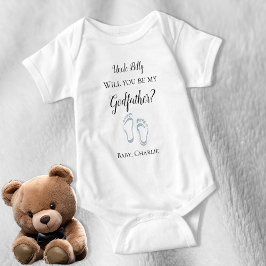 Body Para Bebé Be My Godfather Propuesta Baby Fets