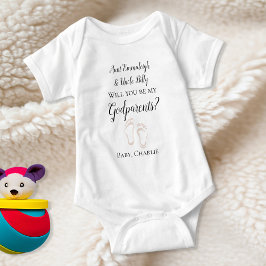 Body Para Bebé Be My Godfather Propuesta Baby Fetua A Baby Bodysu