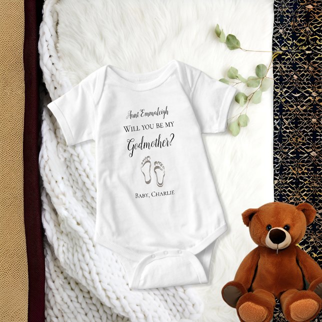 Body Para Bebé Be My GodMother Propuesta Baby Feat Baby Bodysuit (Subido por el creador)