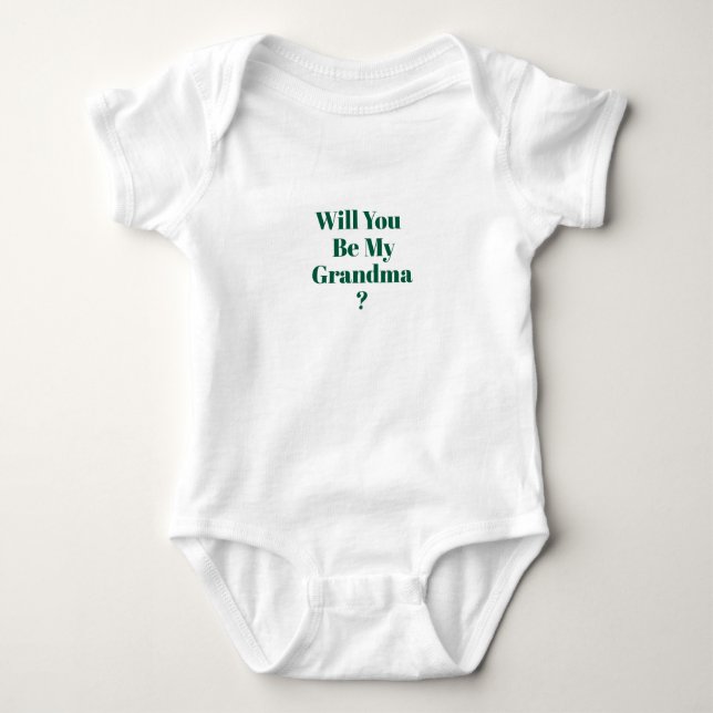 Body Para Bebé Be My Grandma Proposal Pregnancy Announcement (Anverso)