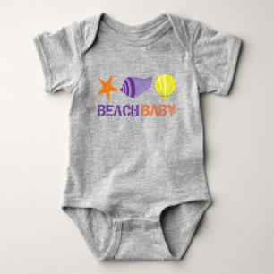 Body Para Bebé BEACH BABY Vacation Starfish Sea Shell Seashell