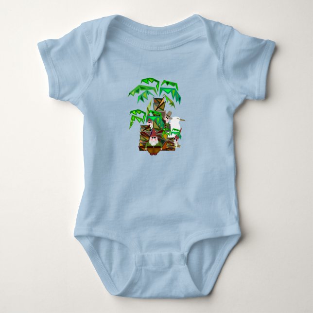 Body Para Bebé Beach Gnomes Baby Bodysuit (Anverso)