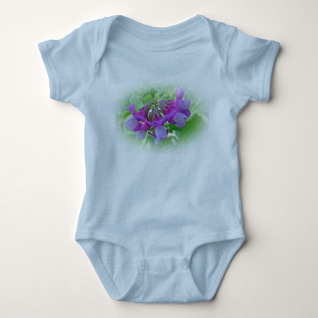 Body Para Bebé Beach Pea - Lathyrus japonicus - Wildflower (Anverso)