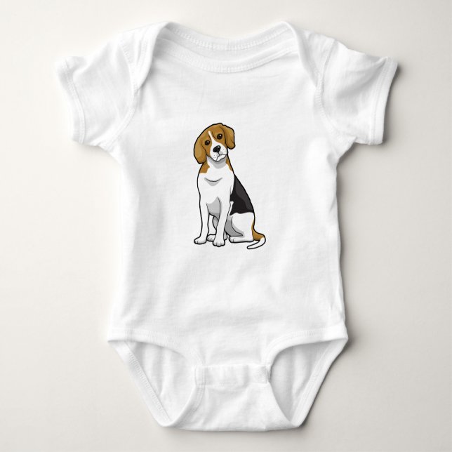 Body Para Bebé Beagle adorable (Anverso)