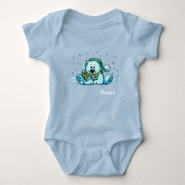 Body Para Bebé Bear Bear Bear Blue Baby Bodysuit
