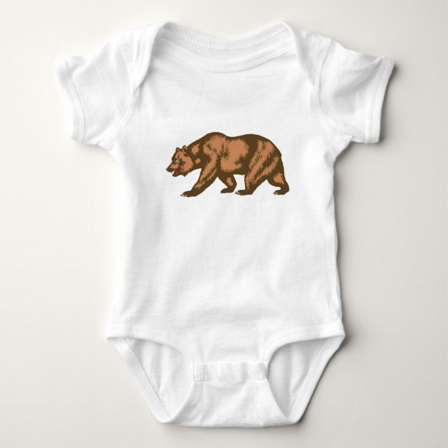 Body Para Bebé Bear de California (Anverso)