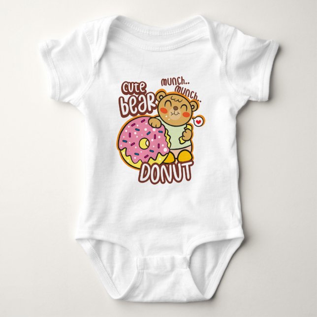 Body Para Bebé Bear donut (Anverso)
