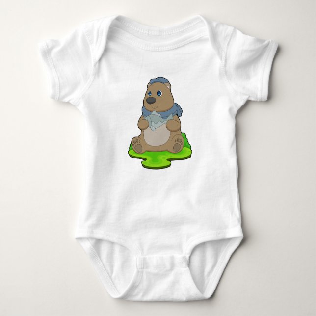 Body Para Bebé Bear Fish (Anverso)