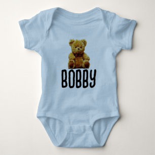 BODY PARA BEBÉ BEAR TEDDY Y NOMBRAR BODYSUIT DE NIÑOS