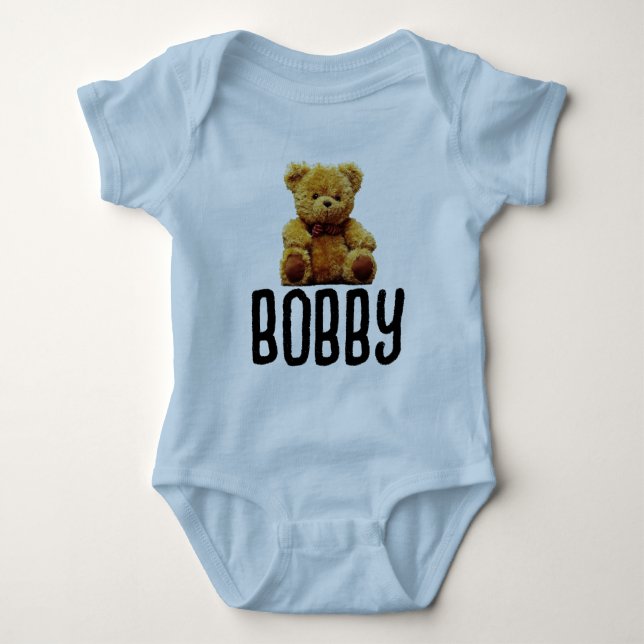 BODY PARA BEBÉ BEAR TEDDY Y NOMBRAR BODYSUIT DE NIÑOS (Anverso)
