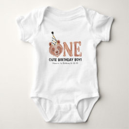 Body Para Bebé Bear-y Cute Primer Cumpleaños Baby Bodysuit