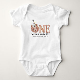 Body Para Bebé Bear-y Cute Primer Cumpleaños Baby Bodysuit