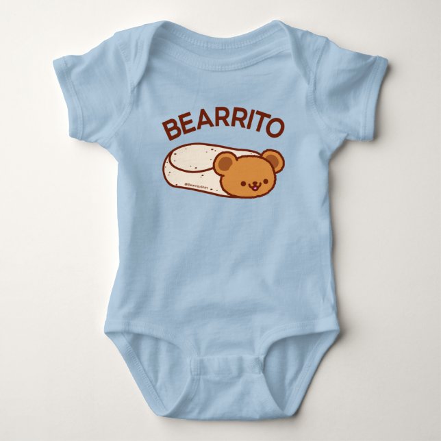 Body Para Bebé BEARRITO - Bear Burrito Baby Bodysuit (Anverso)