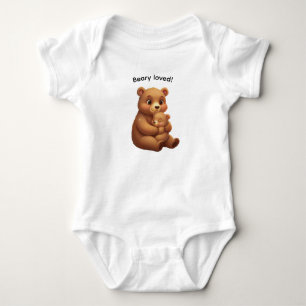 Body Para Bebé Beary Amado - Mamá y cachorro de oso - Más adorabl