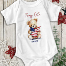 Beary Cute Patriotic Teddy Bear 4 de julio