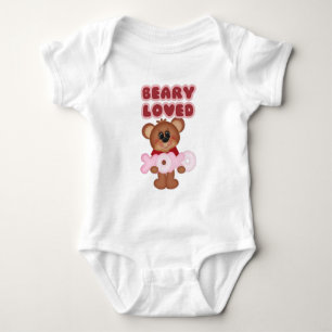 Body Para Bebé Beary Loved Bear X-O El día de San Valentín creepe