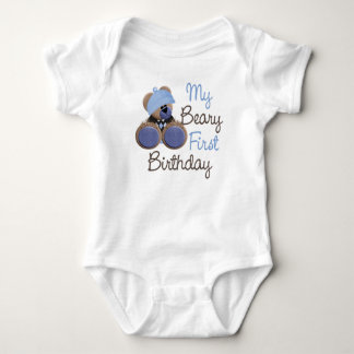 Body Para Bebé beary-primer cumpleaños-boy.png