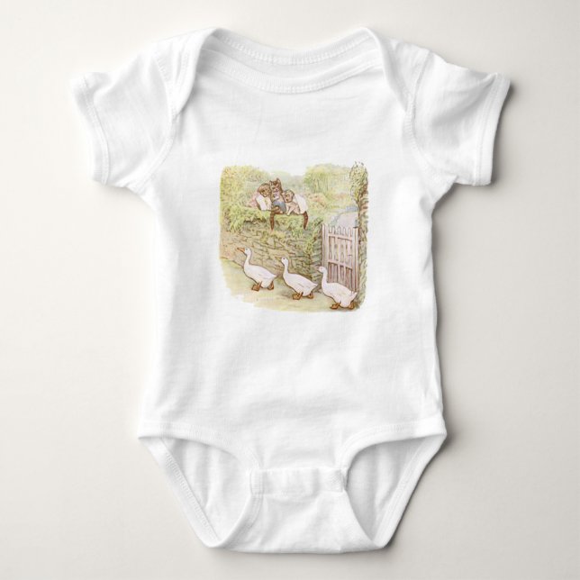 Body Para Bebé Beatrix Potter, Tom Kitten, Jemima Puddle Duck (Anverso)