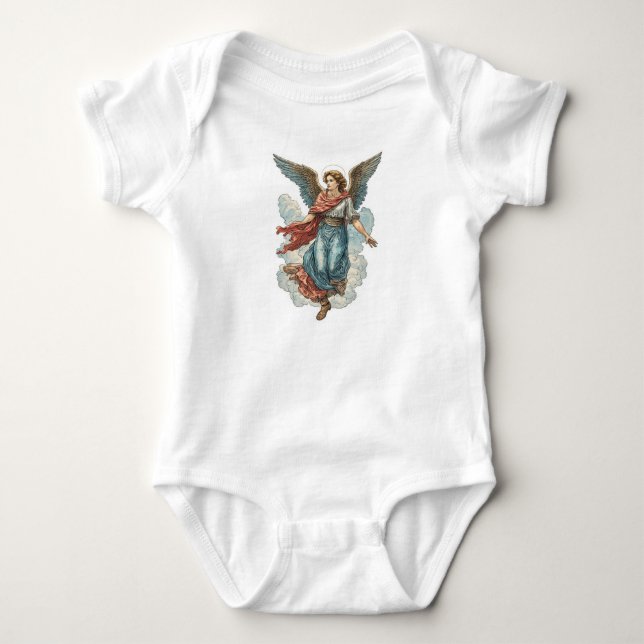 Body Para Bebé Beautiful Guardian Angel Baby Bodysuit (Anverso)