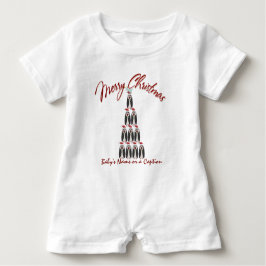 Body Para Bebé Bebé 1 Navidades - Árbol pingüino - Personalizado