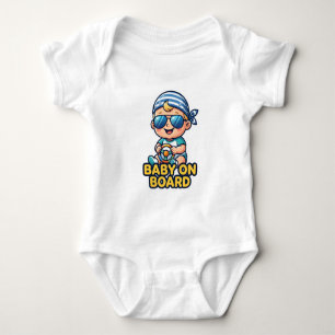 Body Para Bebé Bebé a Bordo Volante Lindo Niño