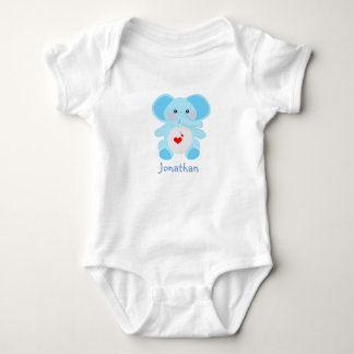 Body Para Bebé Bebé Adorable Blue Elephant ducha de bebé