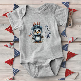 Body Para Bebé Bebé Águila Adorable Cuatro de Julio
