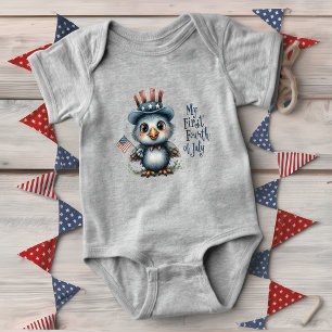 Body Para Bebé Bebé Águila Adorable Cuatro de Julio