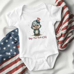 Body Para Bebé Bebé Águila Patriota 4 de Julio