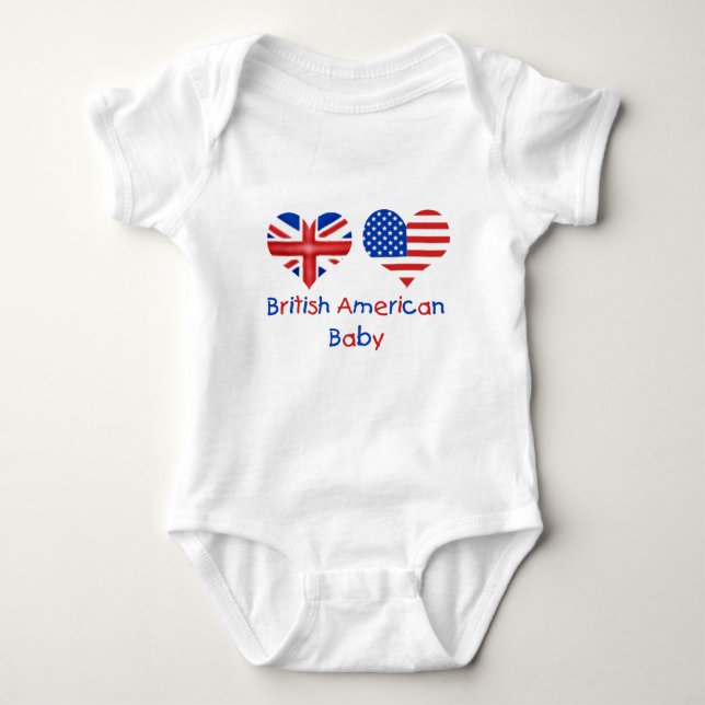 Body Para Bebé Bebé americano británico (Anverso)