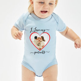 Body Para Bebé bebe, amo a mis padres