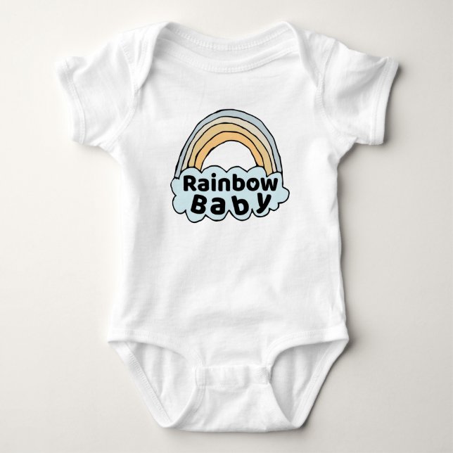 Body Para Bebé Bebé arcoiris neutral Nacimiento Bendición Milagro (Anverso)