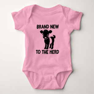 Body Para Bebé Bebé Beltie Agricultor Vaca Belted Galloway Nueva