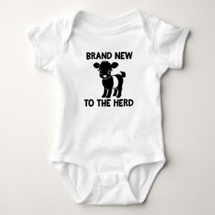 Body Para Bebé Bebé Beltie Granjero Vaca Belted Galloway Nueva en