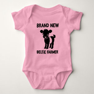 Body Para Bebé Bebé Beltie Granjero Vaca Belted Galloway Nueva en