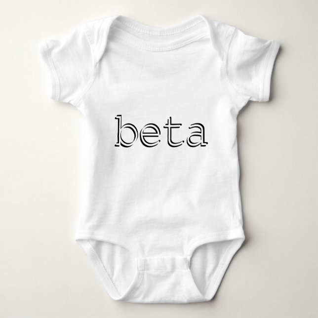 Body Para Bebé Bebé beta nerdy fresco (Anverso)