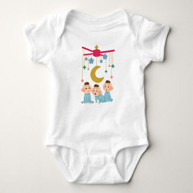 Body Para Bebé Bebé Bodysuit Twinkle Little Dreamers. (Anverso)