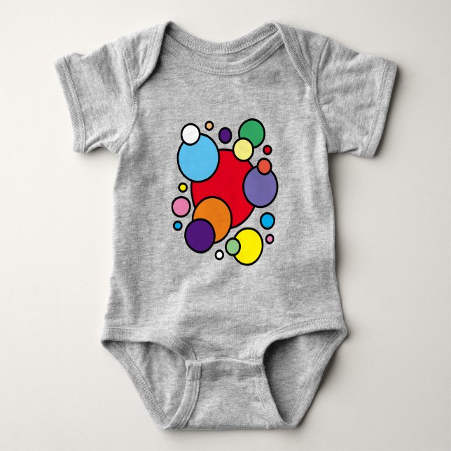 Body Para Bebé Bebé burbujas Onsie T-Shirt (Anverso)