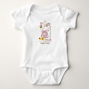 Body Para Bebé Bebé conejo de miel - Personalizado de una pieza